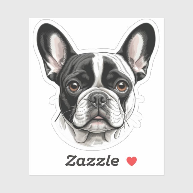 Cute French Bulldog Sticker – Adorable Dog Lover G (Sheet)