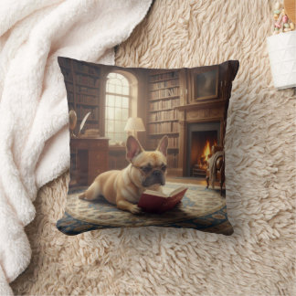 Cute French Bulldog Throw Pillow