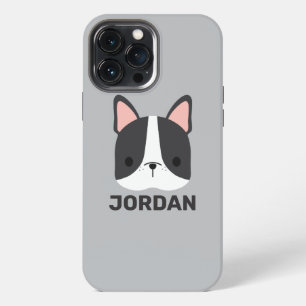 Cute French Bulldog with Personalized Name iPhone 13 Pro Max Case