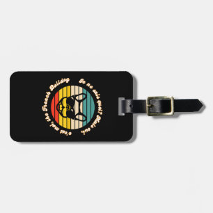 Cute French Bulldogs Design Luggage Tag