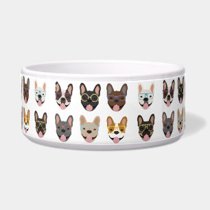 Cute French Bulldogs Wearing Glasses
