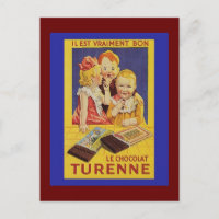 Cute French Children and Chocolate Bar