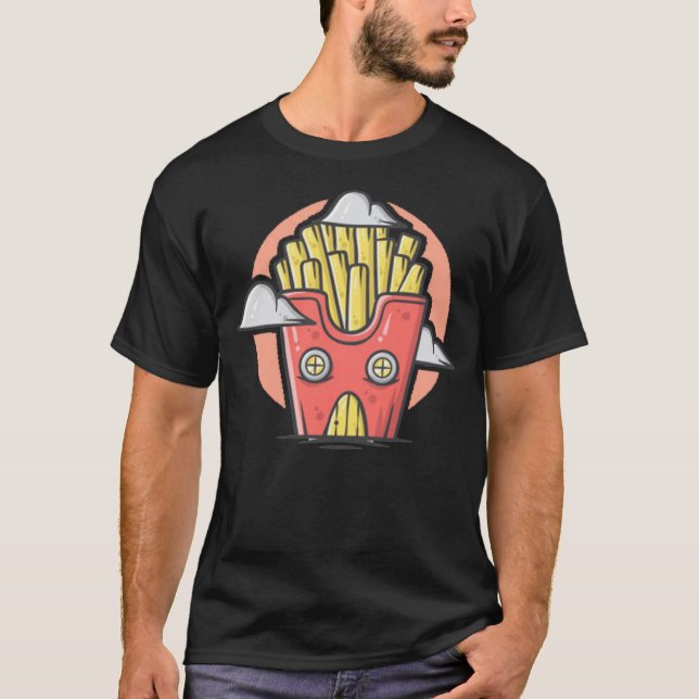 Cute french fries house T-Shirt (Front)