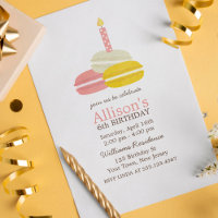 Cute French Macarons Birthday
