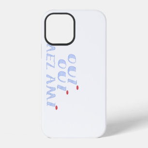 Cute French Oui Oui Yes My Friends iPhone 12 Case