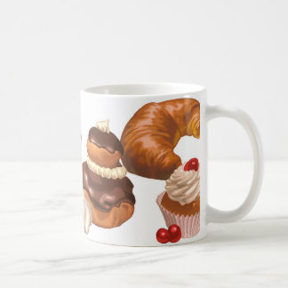 Cute french pastry coffee mug