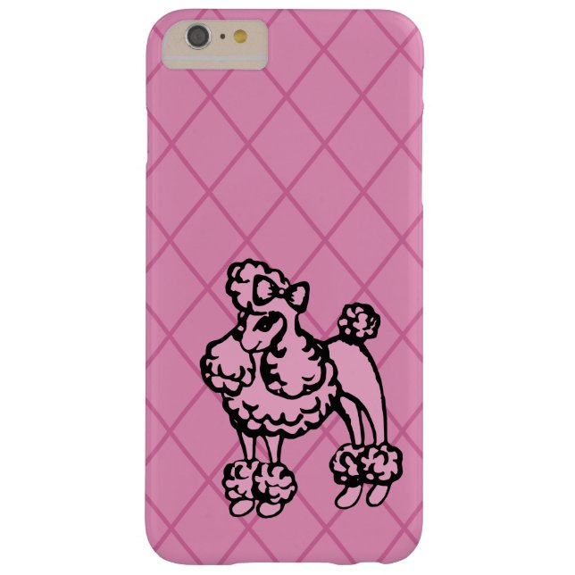 Cute French Poodle iPhone Cover Case (Back)