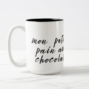 Cute French Term of Endearment Two-Tone Coffee Mug