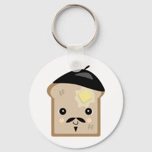 cute french toast keychain