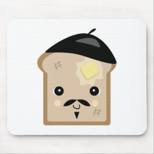cute french toast mouse pad