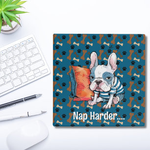 cute Frenchy pet dog, dressed animal, Funny Binder