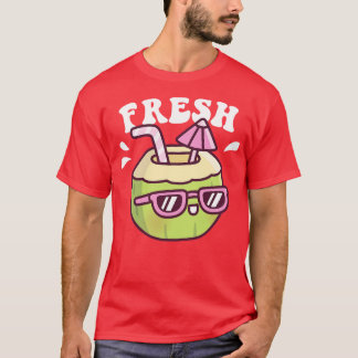 Cute Fresh Coconut Water Umbrella T-Shirt