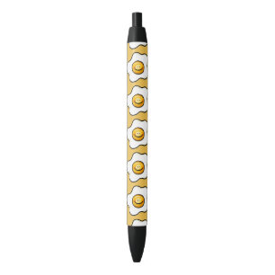 cute fried egg black ink pen