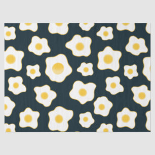 Cute Fried Eggs Flower Pattern Tissue Paper