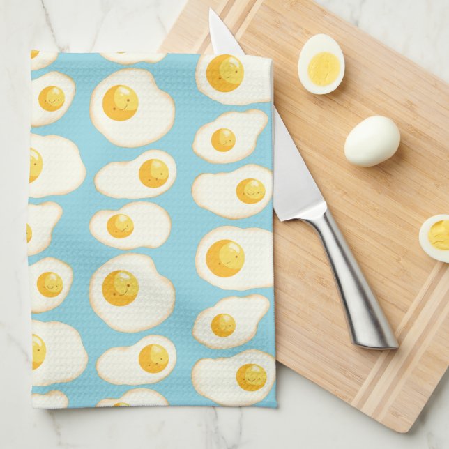 Cute Fried eggs Kitchen Towel (Quarter Fold)