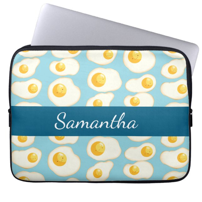 Cute Fried eggs Laptop Sleeve (Front)