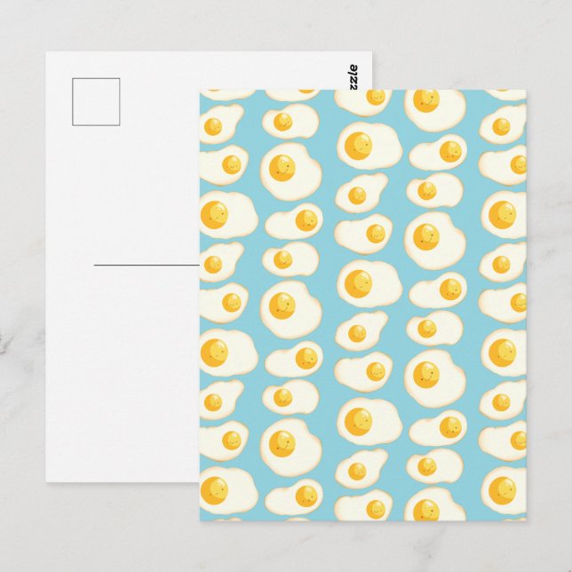 Cute Fried eggs Postcard (Front/Back)