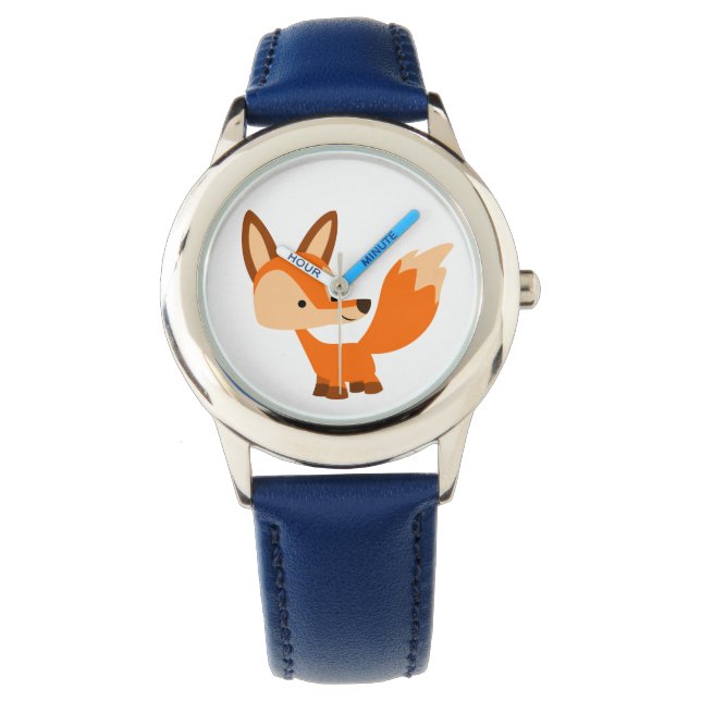 Cute Friendly Cartoon Fox Watch (Front)