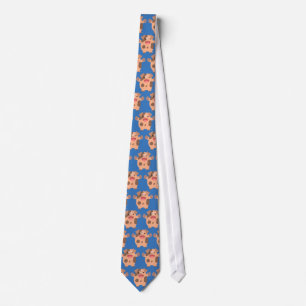 Cute Friendly Cartoon Pig Tie
