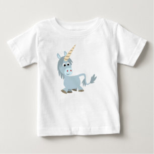 Cute Friendly Cartoon Unicorn Baby T-Shirt