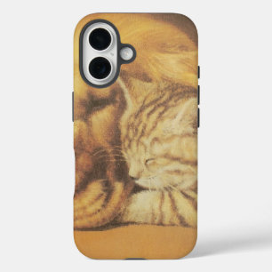 Cute Friendly Cat & Dog Hakuna Matata Gift Relatio iPhone 16 Case