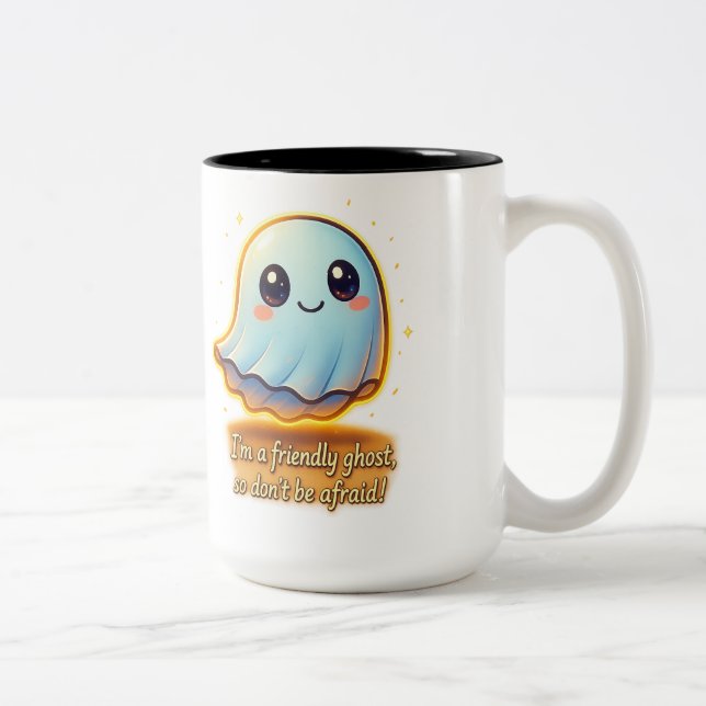 Cute Friendly Ghost Mug – “I’m a friendly ghost. S (Right)
