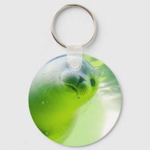 Cute Friendly Seal Underwater Keychain
