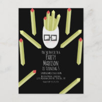 Cute Fries Restaurant Birthday Party Invitation