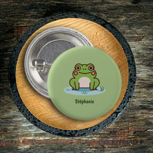 Cute Frog 1 Inch Round Button