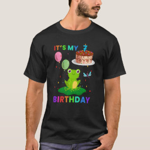 Cute Frog 8th Birthday  Frogs Animal  Graphic T-Shirt