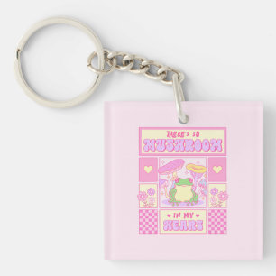 Cute Frog and Mushroom - Funny Romantic Keychain