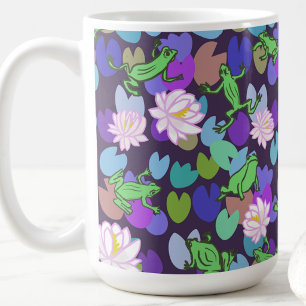 Cute frog art trendy froggy aesthetic coffee mug
