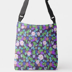 Cute frog art trendy pet fashion crossbody bag
