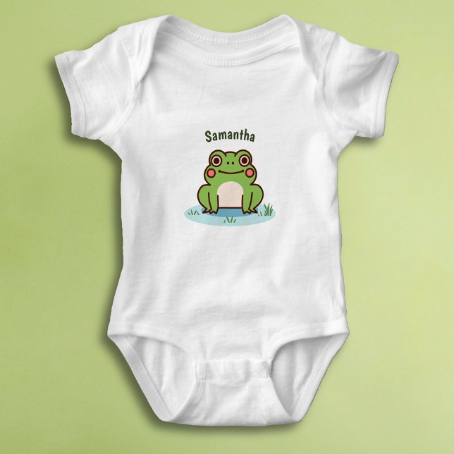 Cute Frog  Baby Bodysuit (Cute Frog Baby Bodysuit)
