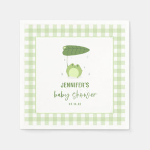 Cute Frog Baby Shower Napkin