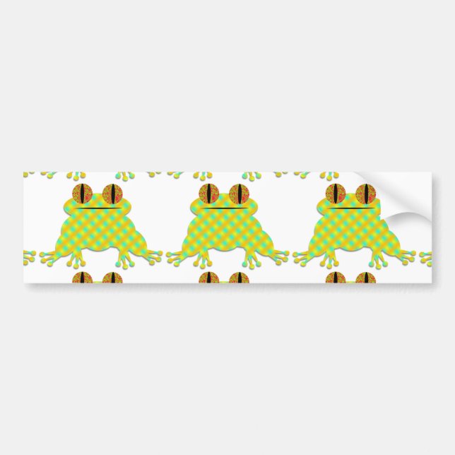 Cute Frog Bumper Sticker (Front)