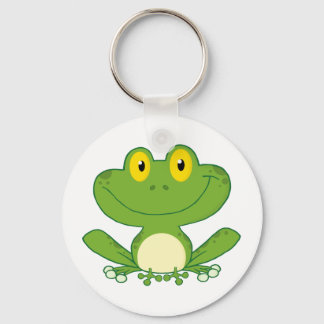 Cute Frog Cartoon Character Keychain