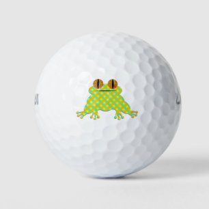 Cute Frog Cartoon Custom Golf Balls
