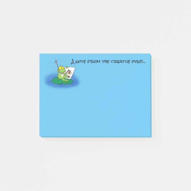 Cute frog cartoon post it notes (Front)