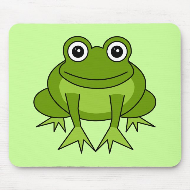 Cute Frog Cartoon - Prince in Training Mouse Pad (Front)