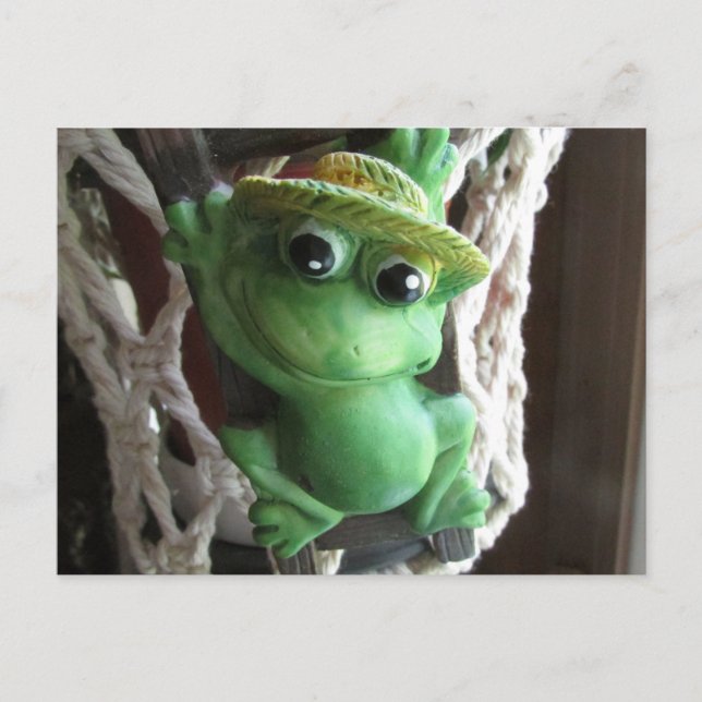 cute frog climber postcard (Front)