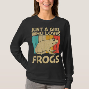 Cute Frog Design For Girls Mom Toad Catcher Pet An T-Shirt