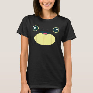 Cute Frog Face Halloween Costume Froggy Amphibians T-Shirt
