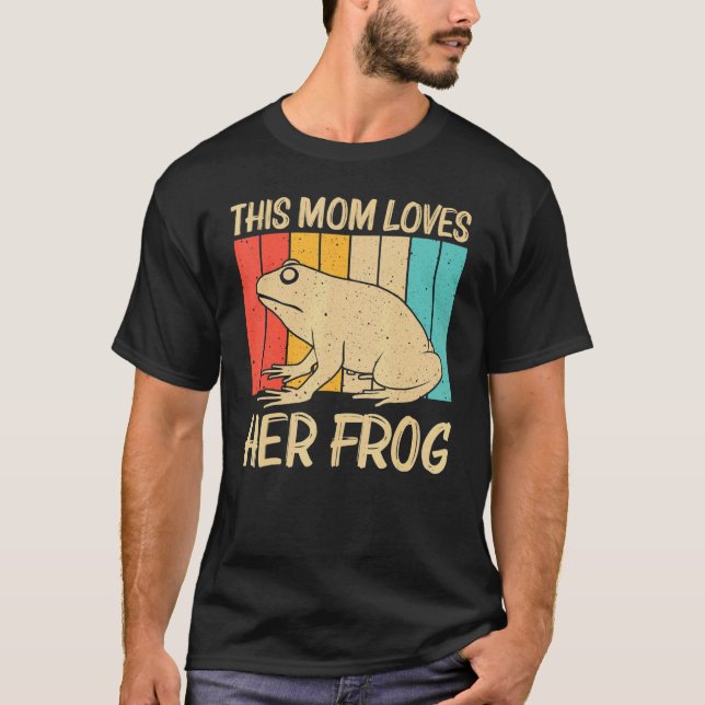 Cute Frog For Mom Women Toad Catcher Pet Animal   T-Shirt (Front)
