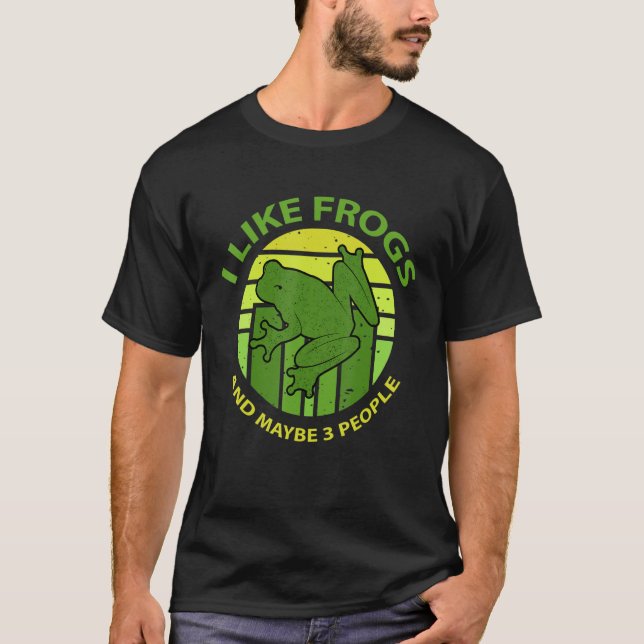Cute Frog For Toad Men Women Amphibian Animals 1 T-Shirt (Front)