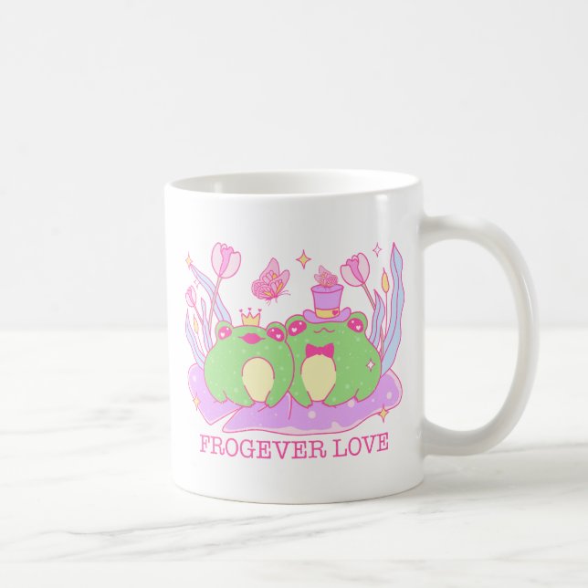 Cute Frog - Frogever Love Coffee Mug (Right)