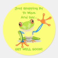 Cute Frog Funny Animal Kids Get Well Soon