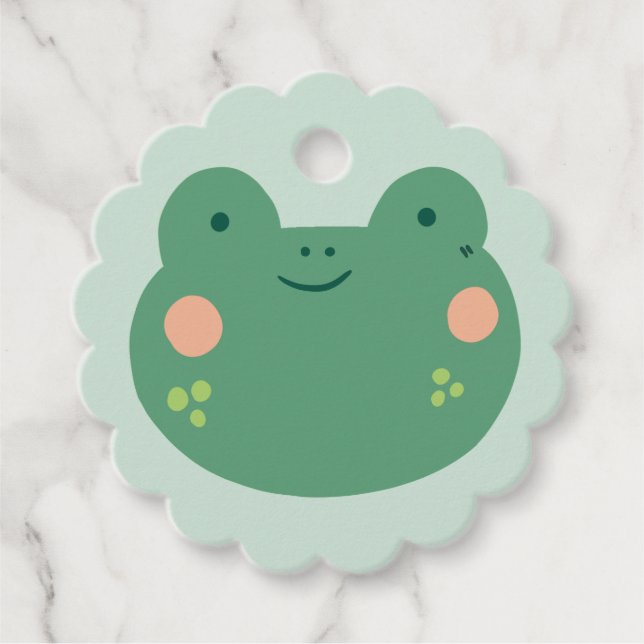 Cute Frog  Gift   Favour Tags (Front)