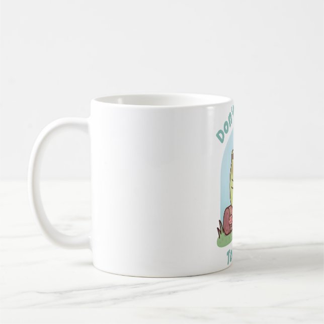 Cute Frog Happily Reading Dont Froget To Read Funn Coffee Mug (Left)