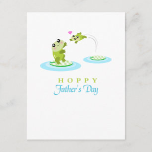 Cute Frog Hoppy Happy Father's Day Card
